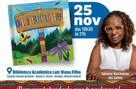 Secretária Nacional da Negritude do Partido Socialista Brasileiro lança livro infantil no Senado